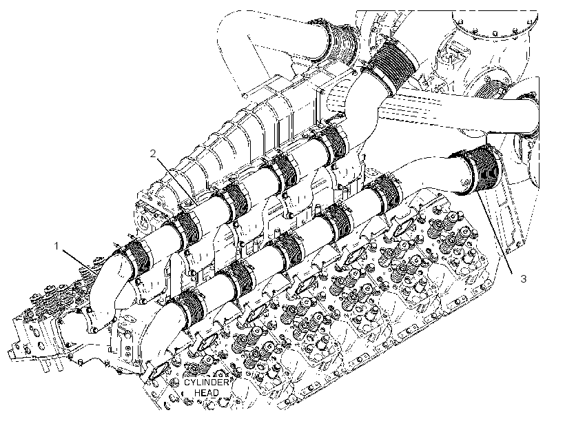 Коллектор выпускной 3850223 CAT