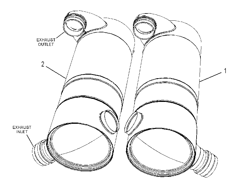 MUFFLER & CONVERTER GP 3541300 CAT