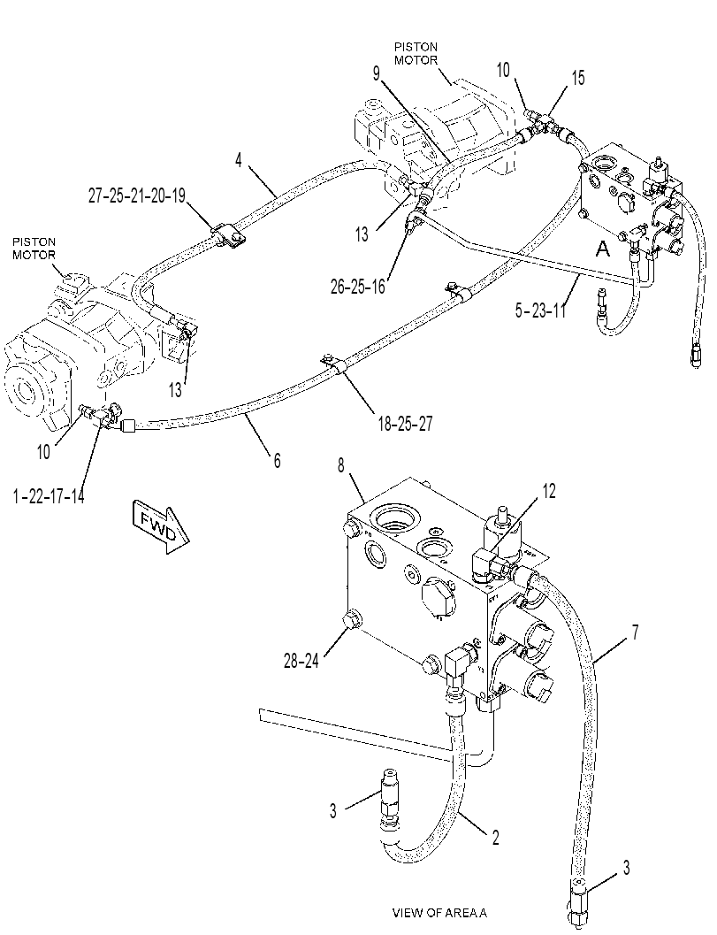 MANIFOLD & LINES GP-CONTROL 3445620 CAT