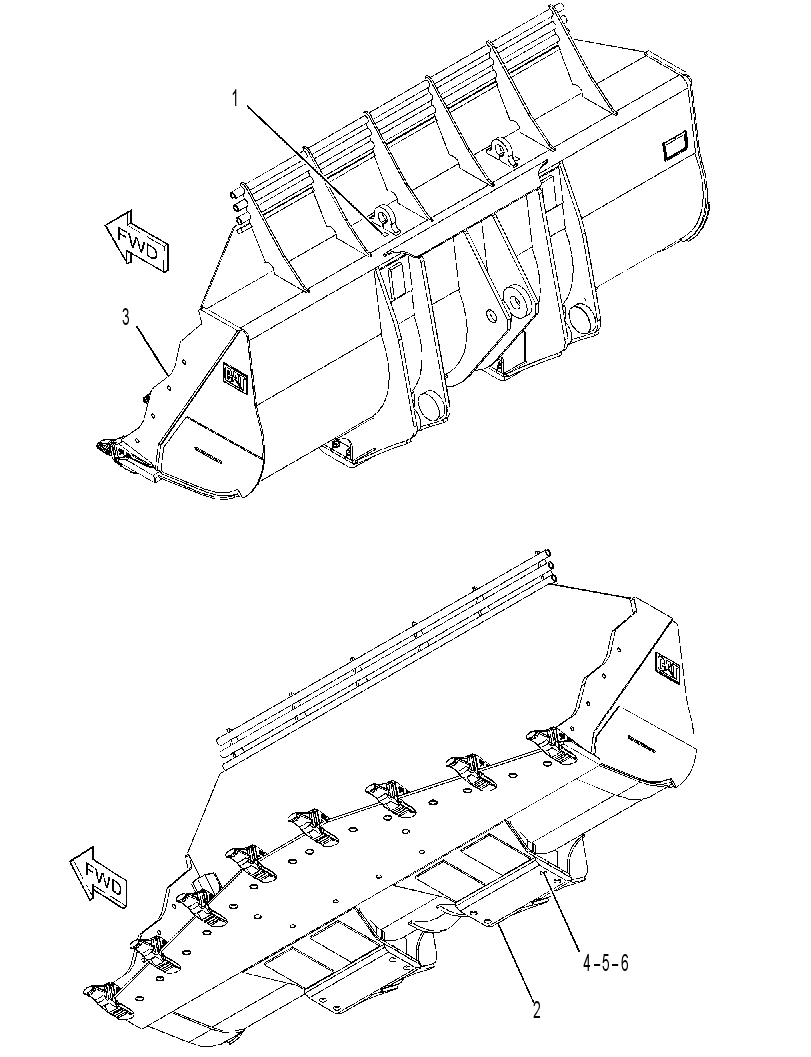 Ковш скальный 3614999 CAT