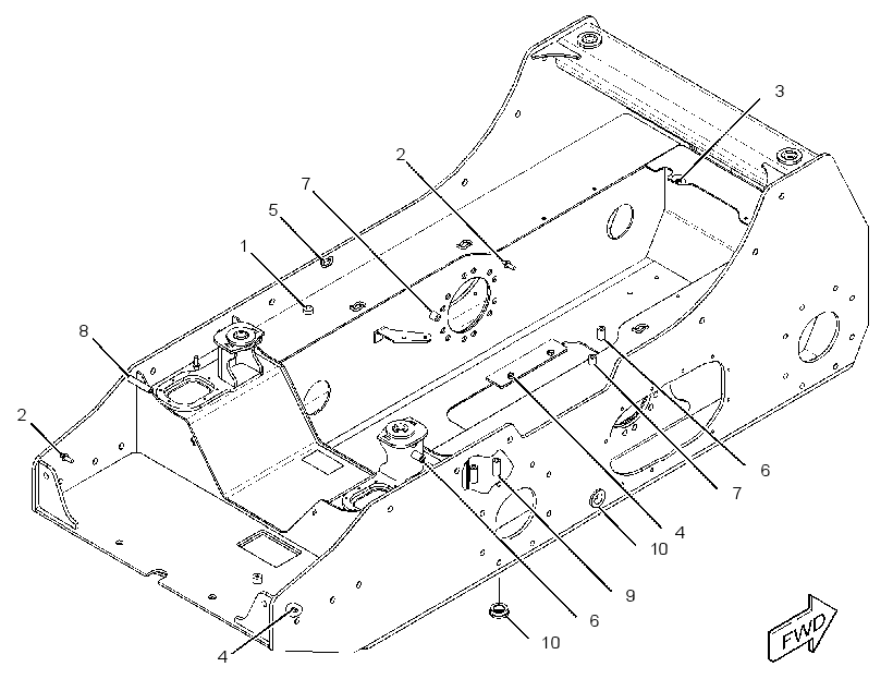 FRAME AS-LOWER 3698253 CAT