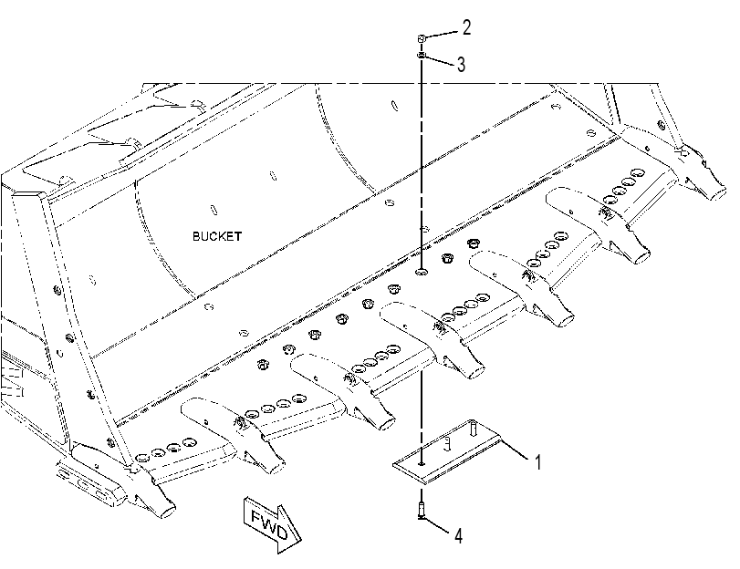 Плита износостойкая 3753204 CAT