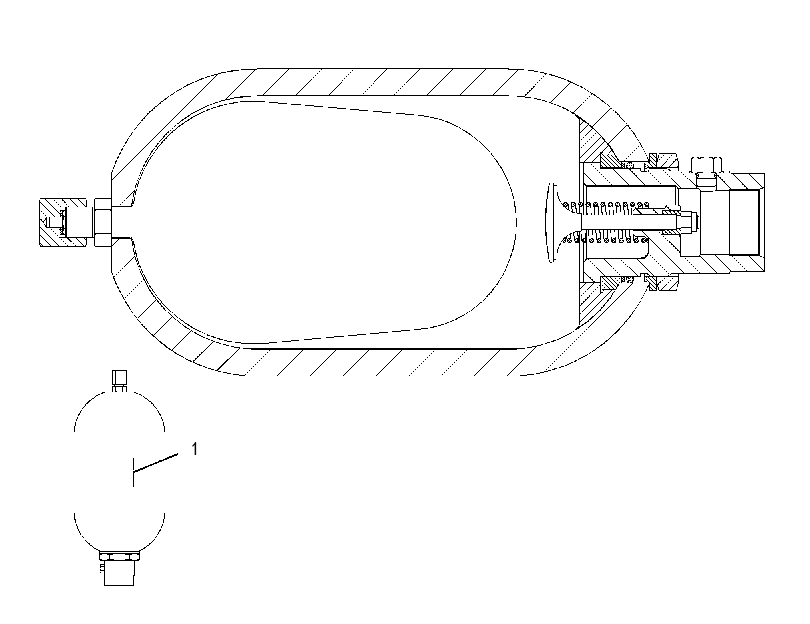 ACCUMULATOR GP-STEERING 2050227 CAT