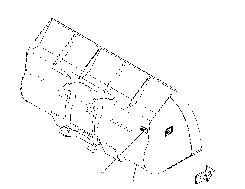 Ковш универсальный 3452760 CAT