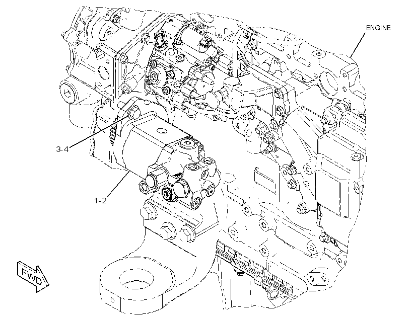 PUMP & MTG GP-BRAKE & HYD FAN 3336910 CAT