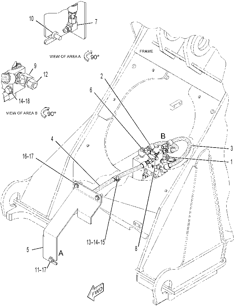 LINES GP-DIFFERENTIAL LOCK 3336934 CAT