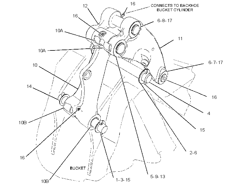 LINKAGE GP-BACKHOE BUCKET 3340751 CAT