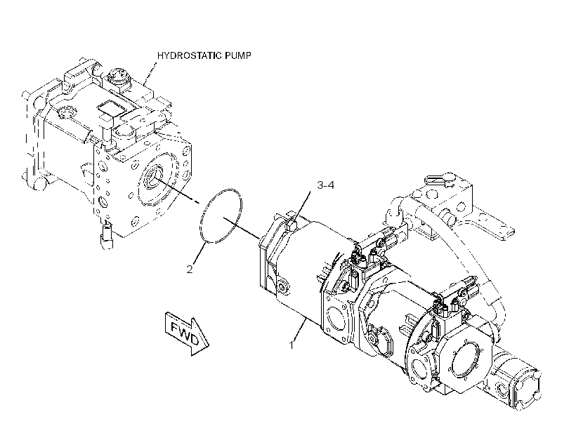 PUMP & MTG GP-IMPL & STEERING 3498162 CAT