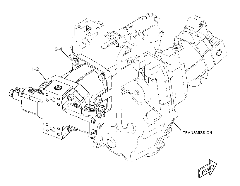 MOTOR & MTG GP-HYDROSTATIC 3478228 CAT