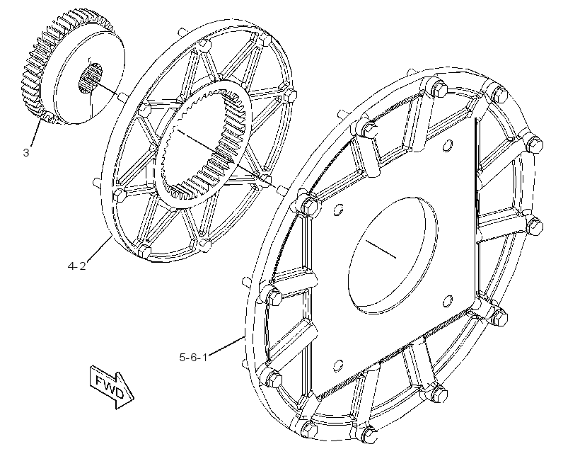 MOUNTING GP-HYDROSTATIC PUMP 3474034 CAT