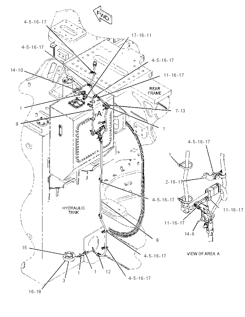 WIRING GP-HYDRAULIC TANK 3075465 CAT