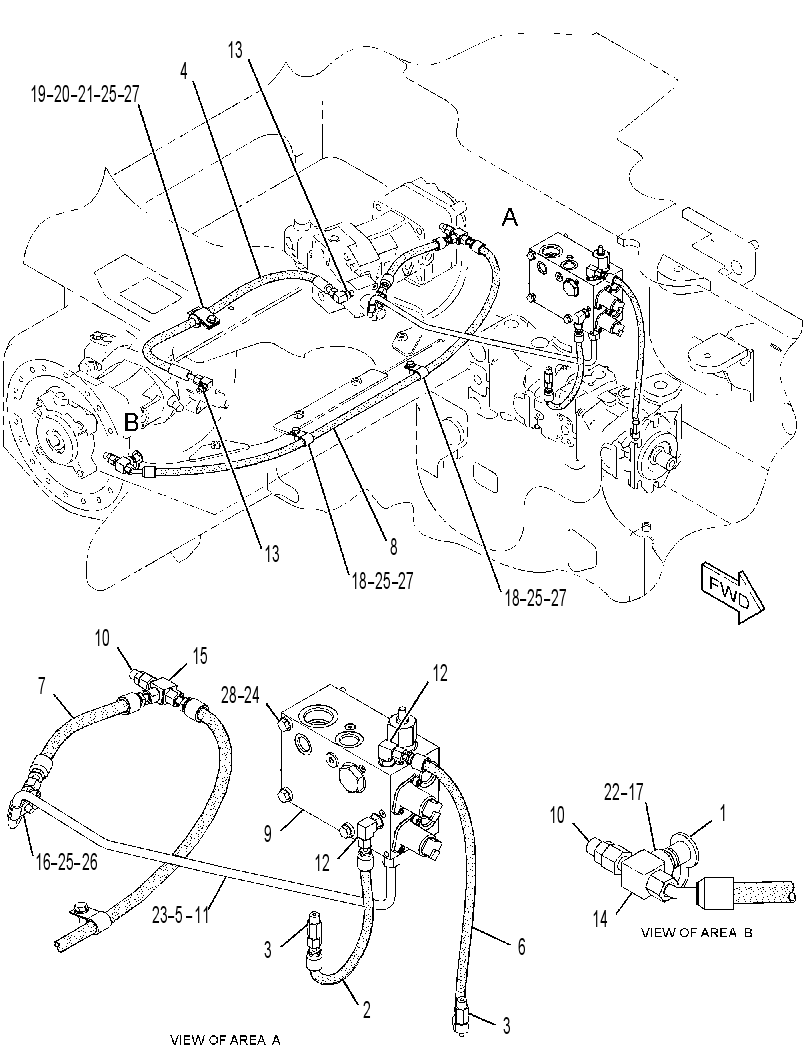 MANIFOLD & LINES GP-CONTROL 3431693 CAT