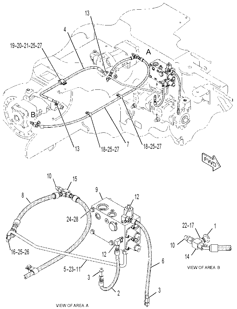 MANIFOLD & LINES GP-CONTROL 3431694 CAT