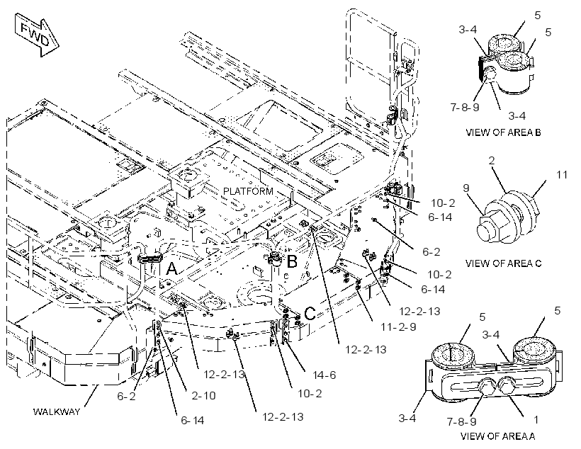 FASTENER GP-HANDRAIL 3088545 CAT