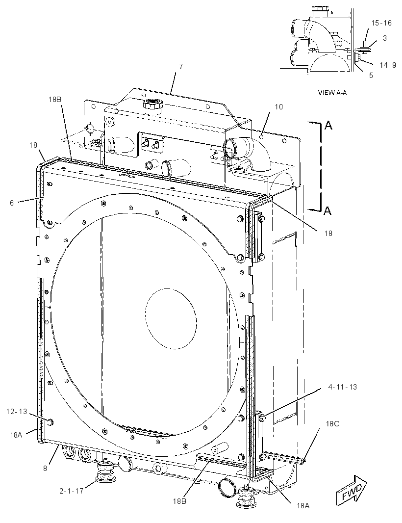 BAFFLE GP-RADIATOR 3697778 CAT