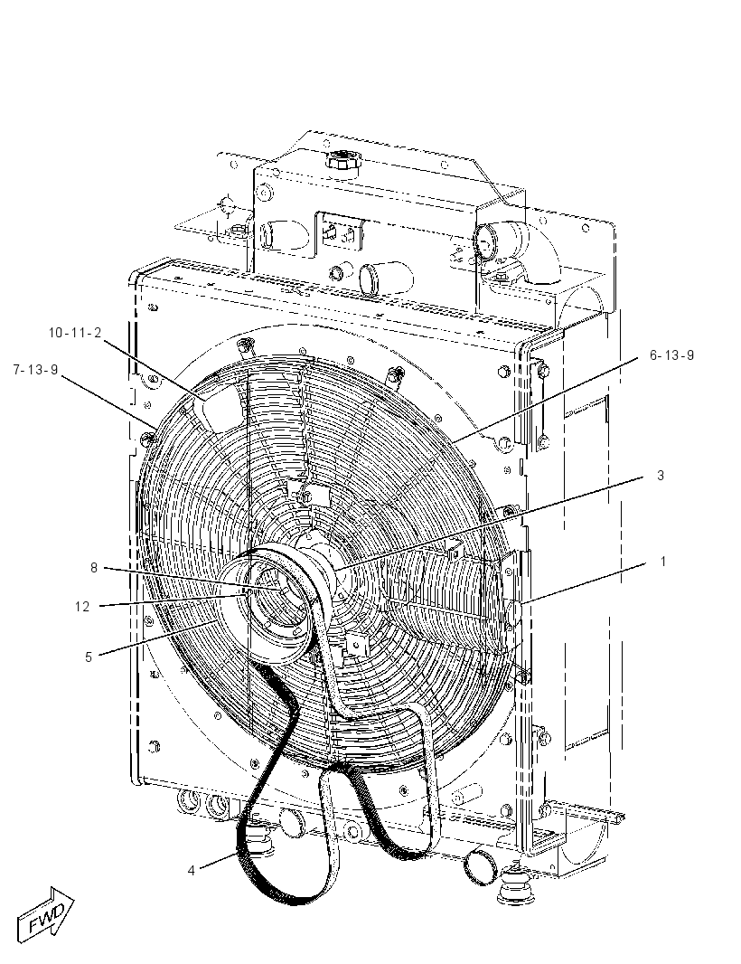 FAN GP-REVERSIBLE 3698091 CAT