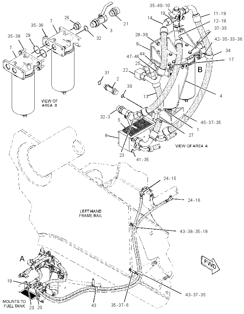 HEATER GP-FUEL 2916847 CAT