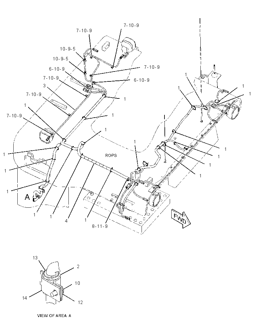 WIRING GP-ROPS 2443961 CAT