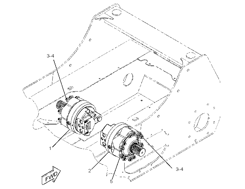 MOTOR & MTG GP-HYDROSTATIC 3723916 CAT