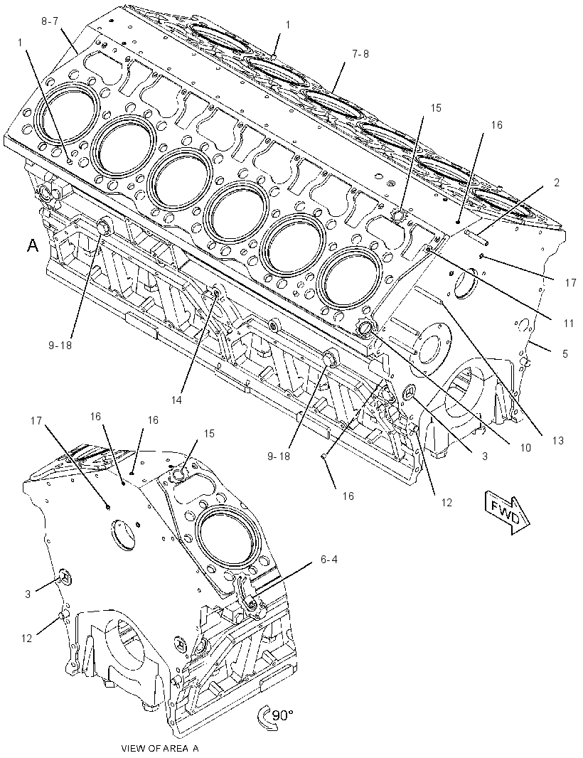 Блок цилиндров 3511920 CAT