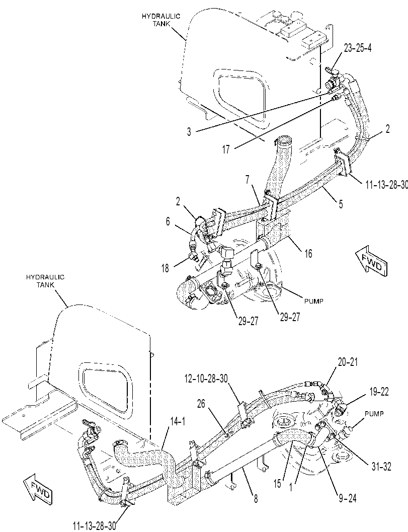 LINES GP-HYDRAULIC PUMP 3794693 CAT