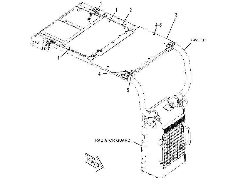 ROOF GP-CAB 3677857 CAT