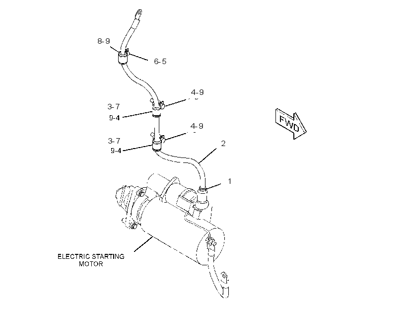 CABLE GP-STARTING MOTOR 3046808 CAT