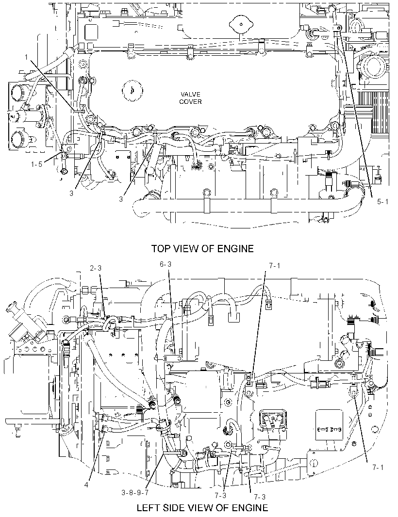 Проводка двигателя 3418225 CAT