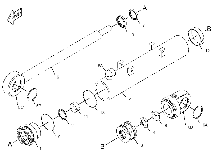 CYLINDER GP-ANGLING 3586503 CAT