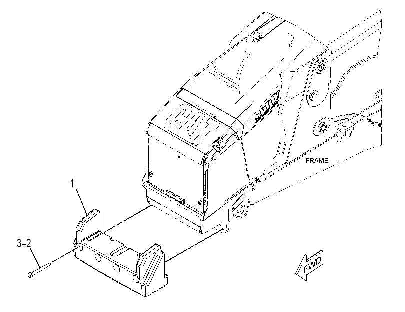 Противовес 3379696 CAT