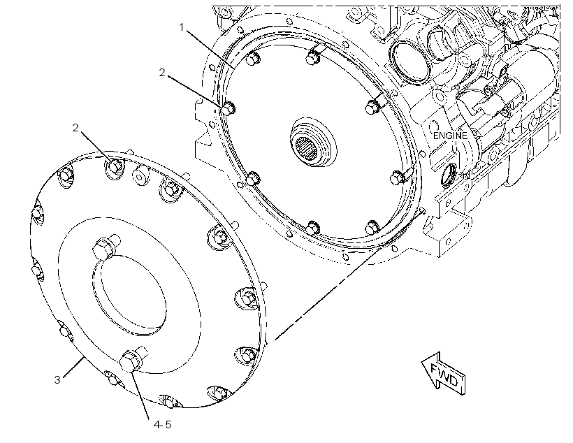 MOUNTING GP-HYDROSTATIC PUMP 3777538 CAT