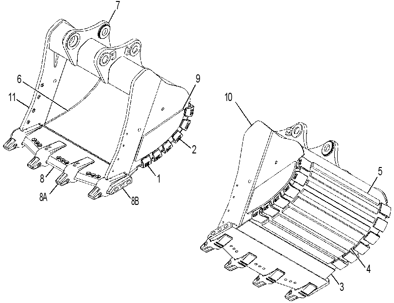 BUCKET AS-EXTREME SERV SPADE 3793029 CAT