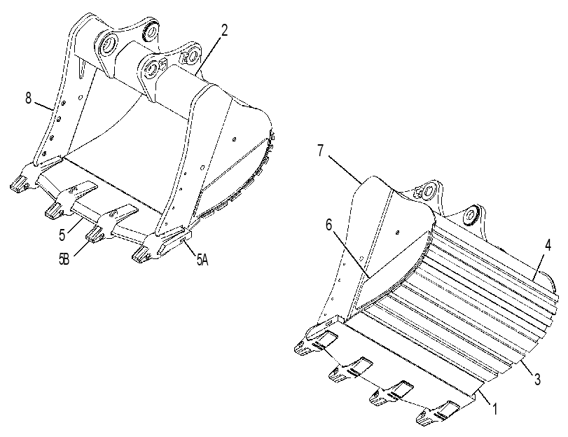 BUCKET AS-SEVERE SERVICE SPADE 3793030 CAT