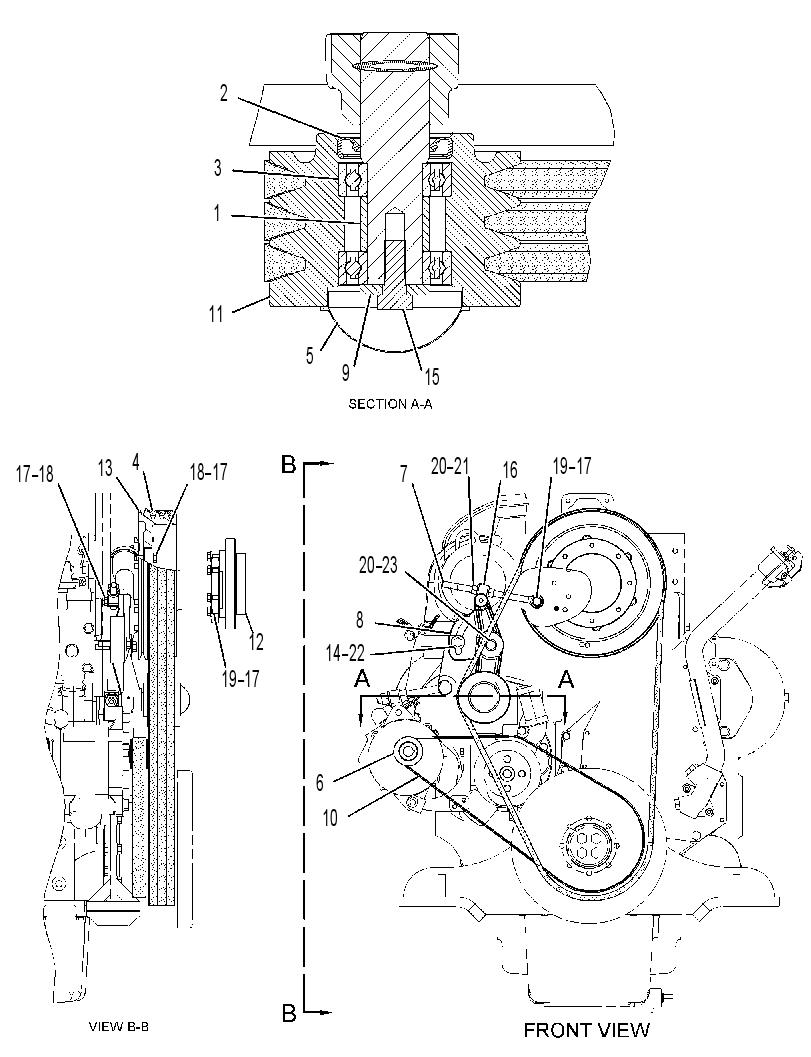 PULLEY GP-FAN & ALT DRIVE 3233269 CAT