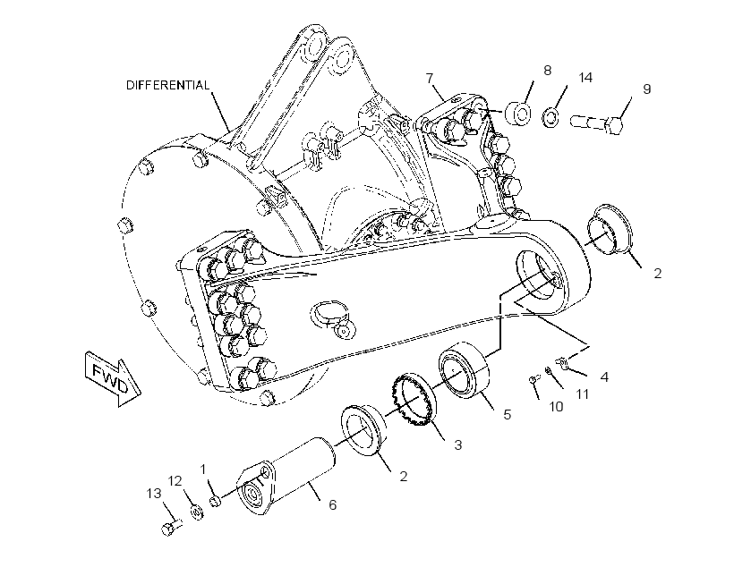 SUPPORT GP-AXLE HOUSING 3083188 CAT