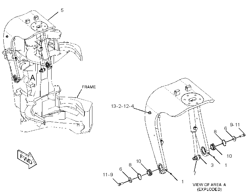 CYLINDER & MTG GP-BAIL 3723844 CAT