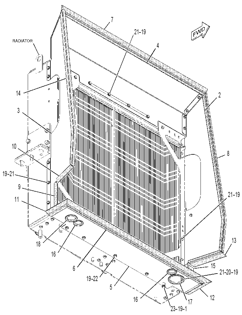 BAFFLE GP-RADIATOR 2955124 CAT