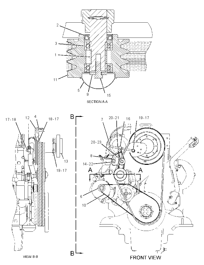 PULLEY GP-FAN & ALT DRIVE 3740773 CAT
