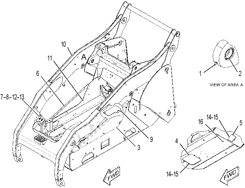 FRAME & MTG GP-MACHINE 3881605 CAT