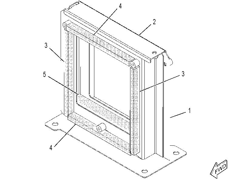 BRACKET GP-CAB AIR FILTER 3820463 CAT