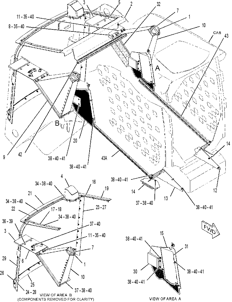 KIT-MACHINE ENCLOSURE SEAL 3422684 CAT