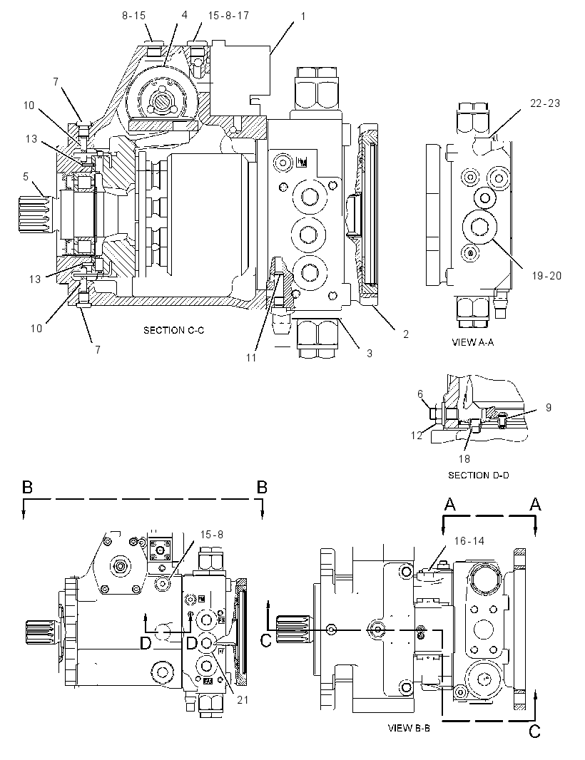 Насос поршневой 3552392 CAT