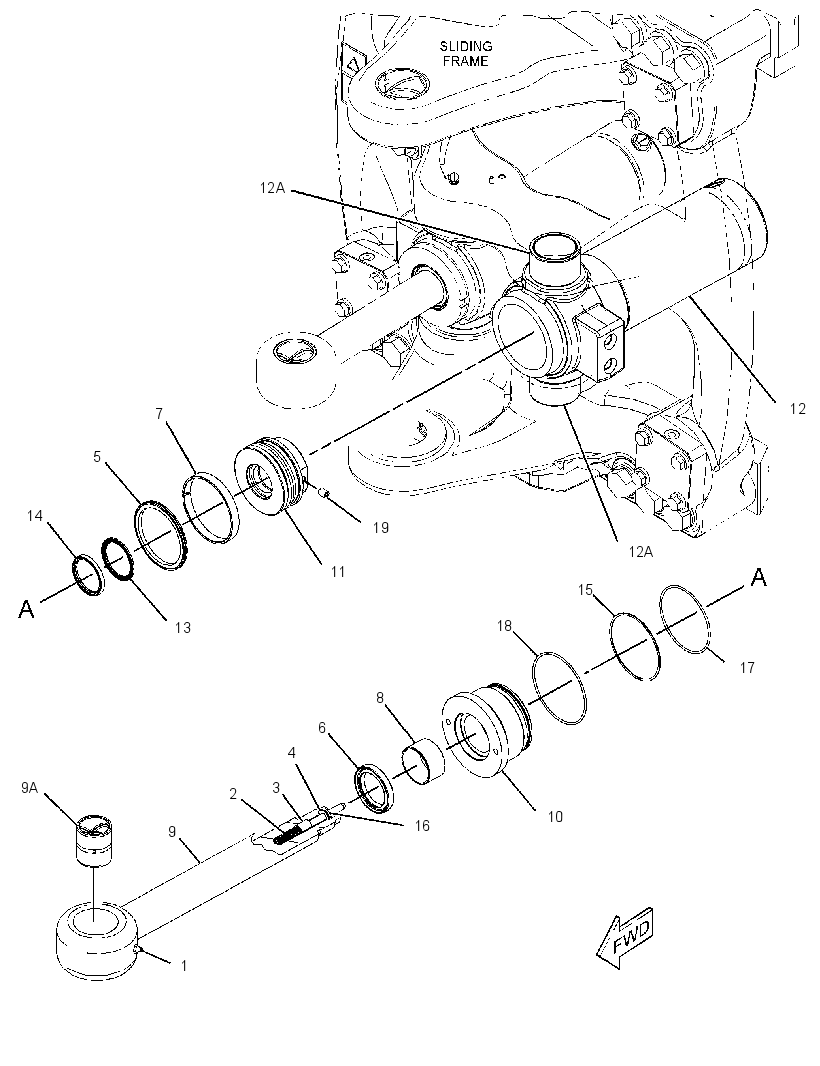 CYLINDER GP-SWING 3818055 CAT