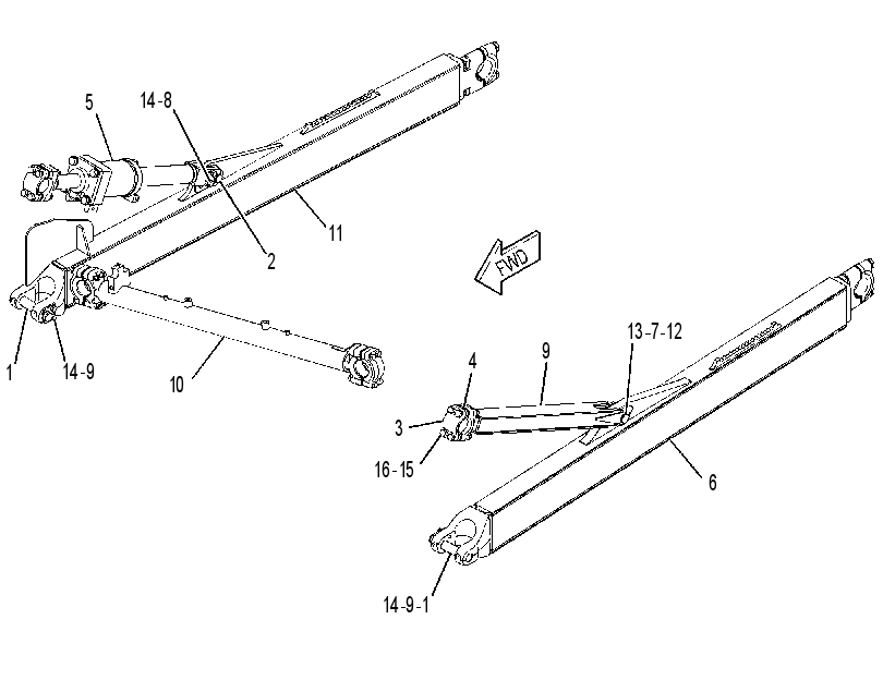 PUSH ARM GP-STABILIZER 3860187 CAT