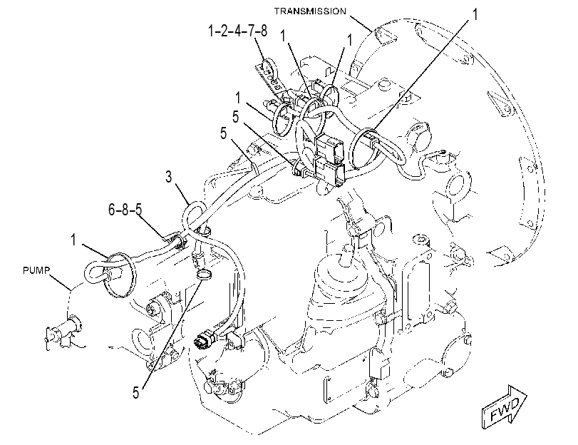 WIRING GP-TRANSMISSION CONTROL 3315462 CAT