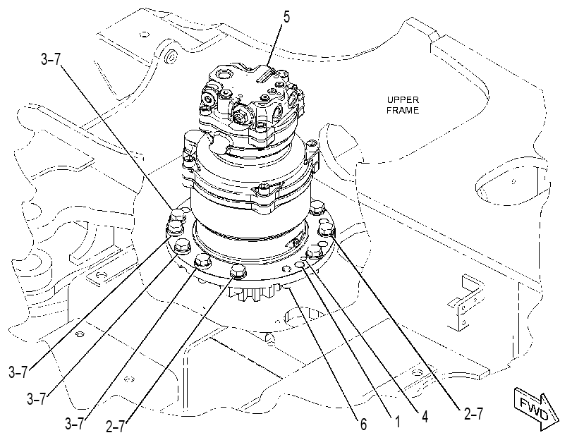 MOTOR & MOUNTING GP 3836984 CAT