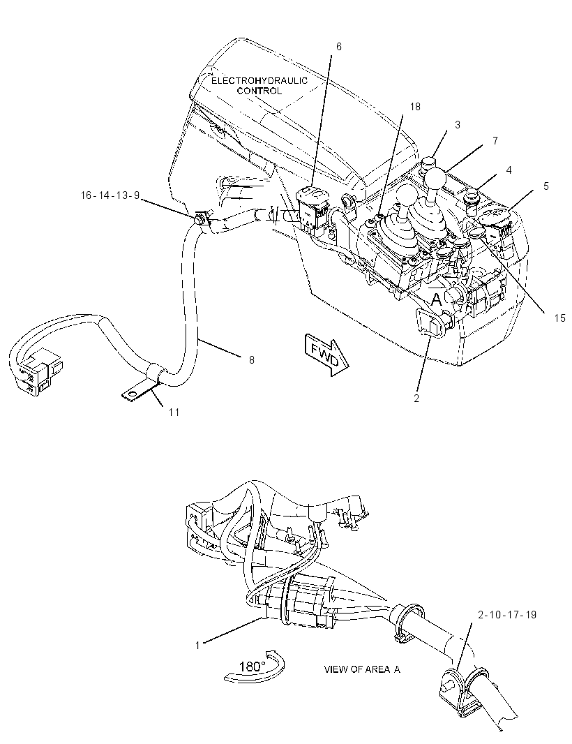 Проводка управления 3724890 CAT