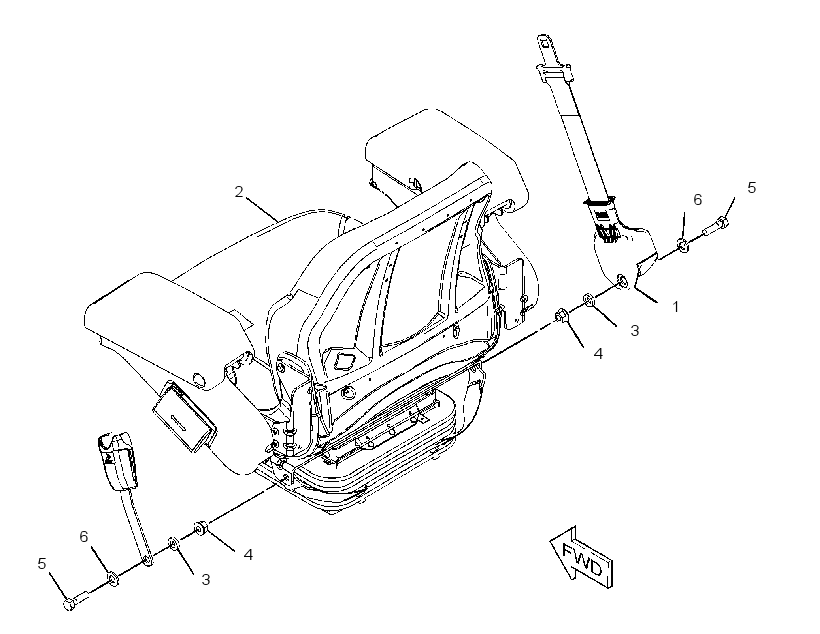 SEAT & ARMREST GP 3440124 CAT