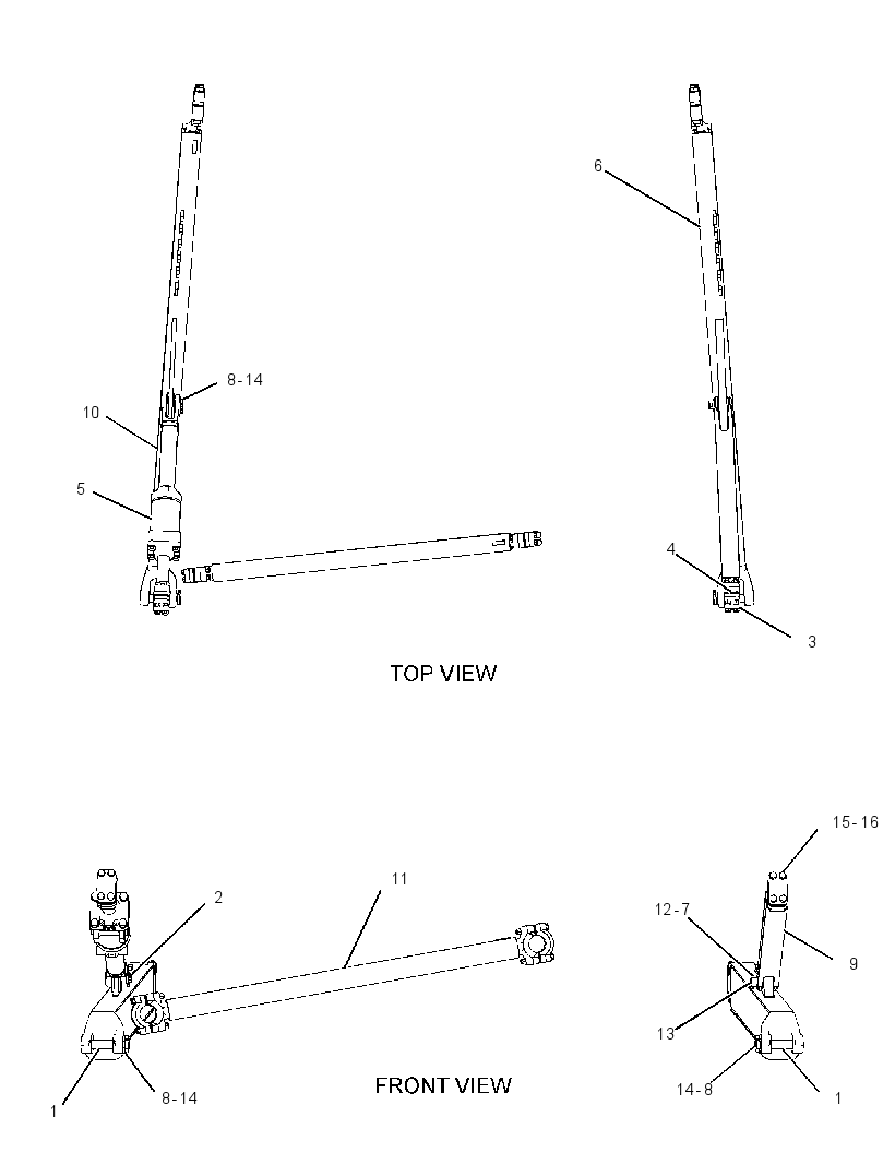 PUSH ARM GP-STABILIZER 3860221 CAT