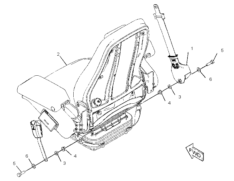 SEAT & ARMREST GP 3553085 CAT